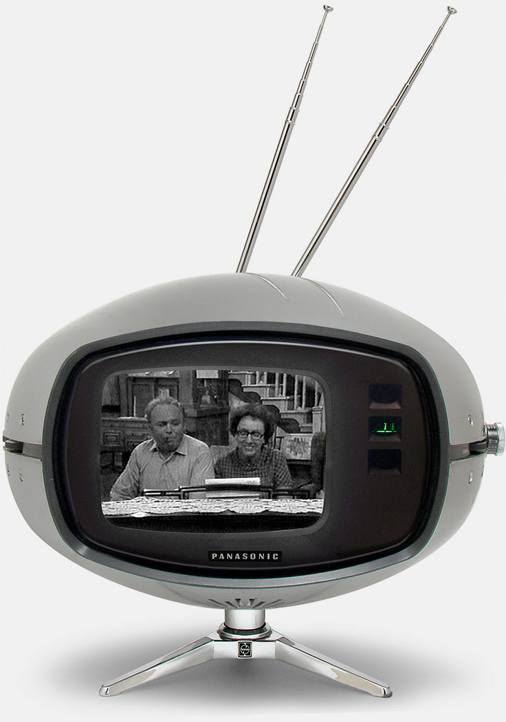Vintage Panasonic 'flying saucer' TR-005 Orbitel TV from the book Vintage Transistor Televisions here: https://www.collectornet.net/books/tv.htm