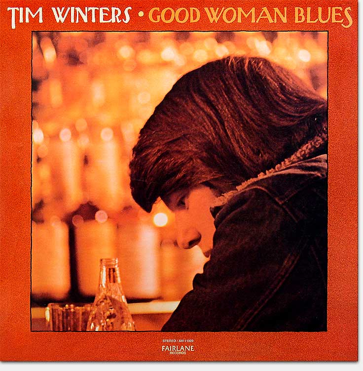 Record album cover for the tax shelter record credited to Tim Winters, 'Good Woman Blues,' Fairland Records, Album World, a division of International Record Distributing Associates. From the designer's website: https://www.ericwrobbel.com/art/timwinters.htm