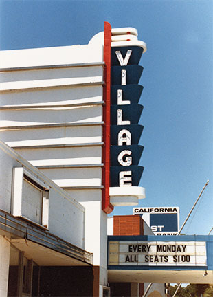The Village Theater in Coronado, California near San Diego. From 'Collecting Design' at the web's largest private collection of antiques & collectibles: https://www.ericwrobbel.com/collections/collecting-design-1.htm