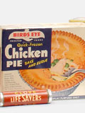 Birds Eye Quick Frozen Chicken Pie 'Frosted Foods' Chicken Pot Pie. From 'Kitchen Collectibles' at the web's largest private collection of antiques & collectibles: https://www.ericwrobbel.com/collections