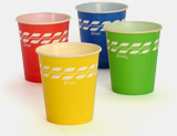 Vintage classic 1960s version of the Dixie Cup. Devised in 1912 more for health reasons than mere convenience, the Dixie cup was called 'Health Kup' until 1919. Before disposable cups and water fountains, it was common for people to use a community cup or dipper to drink water from public water barrels, easily spreading communicable diseases. From 'Our Disposable Culture' at the web's largest private collection of antiques & collectibles: https://www.ericwrobbel.com/collections