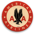 American Airlines luggage label from 'Luggage Labels, Airlines' at the web's largest private collection of antiques & collectibles: https://www.ericwrobbel.com/collections