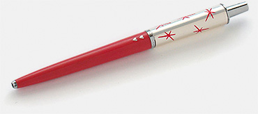 Vintage Paper Mate Lady Capri pen (1957) -- a stylish mid-century modern pen for the forward-looking gal. From 'Collecting: A Rationale' at the web's largest private collection of antiques & collectibles: https://www.ericwrobbel.com/collections/rationale-3.htm