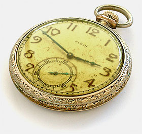Vintage antique Elgin pocket watch. From 'Collecting: A Rationale' at the web's largest private collection of antiques & collectibles: https://www.ericwrobbel.com/collections/rationale-2.htm