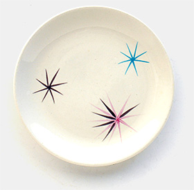 Vintage mid-century modern plate from 'On the Table' at the web's largest private collection of antiques & collectibles: https://www.ericwrobbel.com/collections/table-1.htm