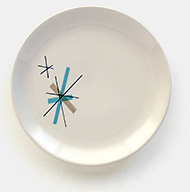 Vintage mid-century modern plate from 'On the Table' at the web's largest private collection of antiques & collectibles: https://www.ericwrobbel.com/collections/table-1.htm